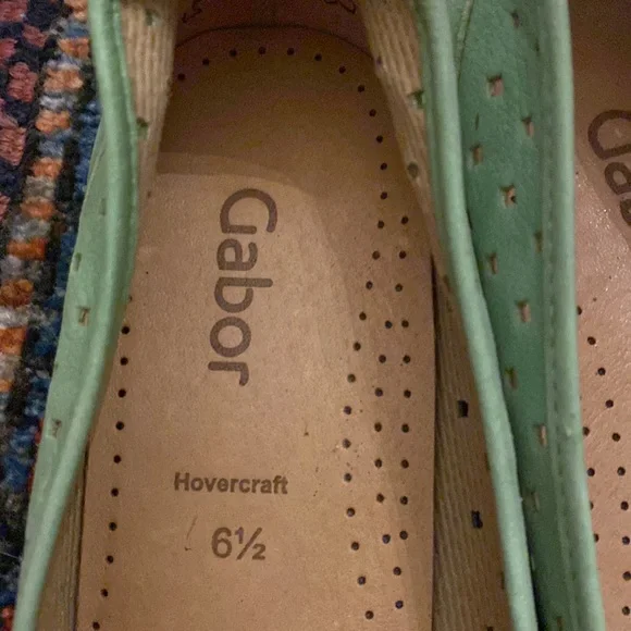 Gabor green suede flat - Picture 3 of 4